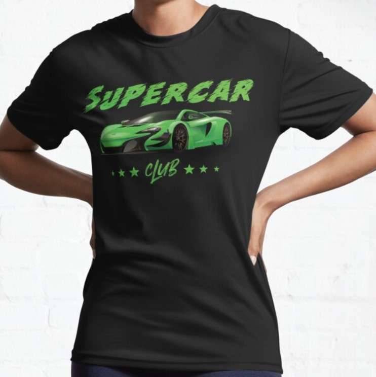 Supercar Store with Free Shipping and Unique Supercar Products Super Cool SUPERCAR CLUB https://4supercars.com/t-shirts/super-cool-supercar-club-active-t-shirt/